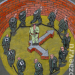 тюремный часовой jailer's clock тюремный часовой jailer's clock темур козаев карикатура temur kozaev cartoon