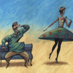 не пропусти юбку do not miss her skirt не пропусти юбку do not miss her skirt карикатура темур козаев cartoon caricatur