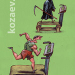 пробежка scamper пробежка scamper карикатура темур козаев cartoon caricature temur kozaev