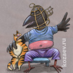 бывший друг a former friend карикатура темур козаев cartoon caricature temur kozaev бывший друг a former f