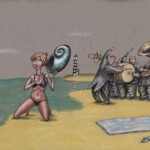 Прибрежный оркестр Карикатуры Прибрежный оркестр карикатура темур тимур козаев cartoon caricature temur kozaev