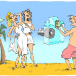 photo on the beach photo on the beach темур козаев карикатура temur kozaev cartoon caricature