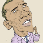 Барак Обама Шаржи Барак Обама карикатура темур тимур козаев cartoon caricature temur