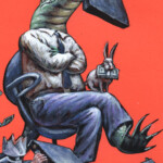 alligator case Иллюстрации alligator case темур козаев карикатура карикатура temur kozaev cartoon caricature