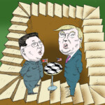 Ким Чен Ын и Дональд Трамп Ким Чен Ын и Дональд Трамп