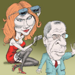 Чапман Анна Лавров Чапман Анна Лавров Anna Chapman Lavrov темур козаев карикатура temur kozaev cartoon caricature