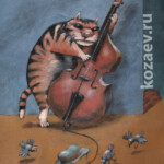 Слепой кот и воробьи Blind cat and sparrows Слепой кот и воробьи Blind cat and sparrows темур козаев карикатура temur kozaev