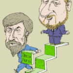 Минкин Кадыров Шаржи карикатура темур тимур козаев cartoon caricature temur kozaev Минкин Кадыров Minkin Kadyrov