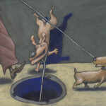 собаки на прогулке the dog for a walk собаки на прогулке the dog for a walk темур козаев карикатура temur kozaev