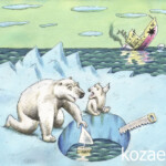 ships and polar bears корабли и белые медведи ships and polar bears корабли и белые медведи темур козаев карикатура kozaev