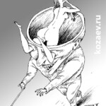 Старый ловелас Старый ловелас Темур козаев карикатура temur kozaev cartoon caricature