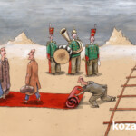 Свёрнутый визит Свёрнутый визит Темур козаев карикатура temur kozaev cartoon caricature