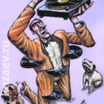 Любитель винила Любитель винила Темур козаев карикатура temur kozaev cartoon caricature