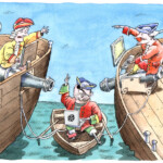 Пиратство в сети Пиратство в сети Темур козаев карикатура temur kozaev cartoon caricature