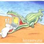 Зайцем в онлайн Зайцем в онлайн Темур козаев карикатура temur kozaev cartoon caricature