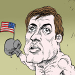 Сильвестр Сталлоне Сильвестр Сталлоне Sylvester Stallone темур козаев карикатура temur kozaev