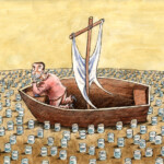 Посреди моря карикатура темур тимур козаев cartoon caricature temur kozaev