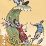 Волна COVID-19 карикатура темур тимур козаев cartoon caricature temur kozaev