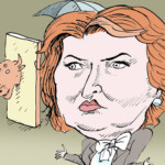 Елена Скрынник бывший министр сельского хозяйства Елена Скрынник бывший министр сельского хозяйства темур козаев карикатура temur kozaev cartoon caricature